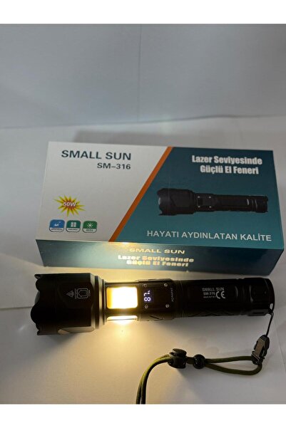 BLOMSTER SMALL SUN SM-316 50W 1000 Lümen UZUN MENZİLİ Şarjlı El Feneri Şarj G...