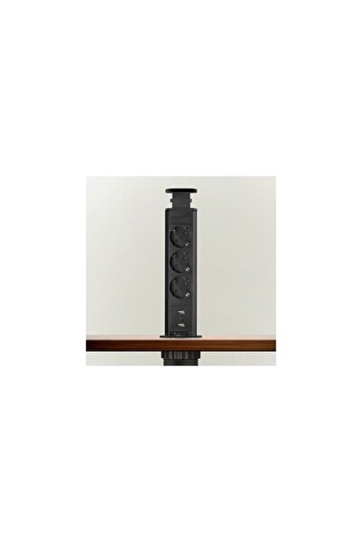DELIGHT Διανομέας MK02 3 υποδοχών με προστασία παιδιών, 2 θύρες USB, ενσωματω...