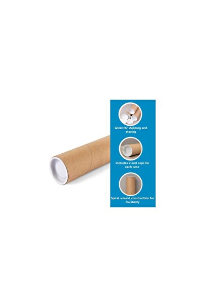 Mercaton Tub de carton pentru protecția și transportul foilor, proiectelor și imprimeurilor, lungime 150 cm,