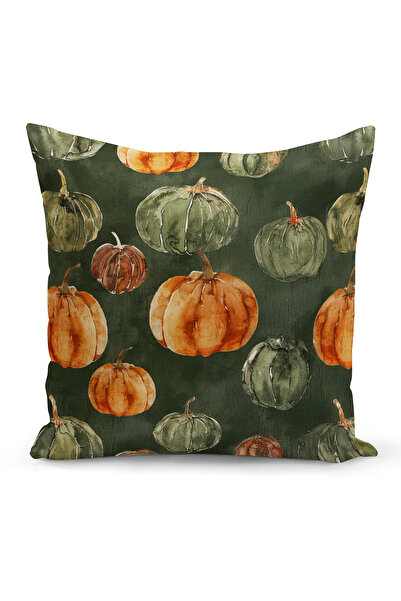 Bertille Home Autumn Plaid Series Double Side Printed Throw Pillow Case (Halloween Autumn Cushion Cover)