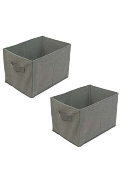 Mercaton Set 2 buc, Cutie Pliabila pentru Depozitare cu Pereti Laterali Rigizi, Max. 4 kg, 32 x 23 x