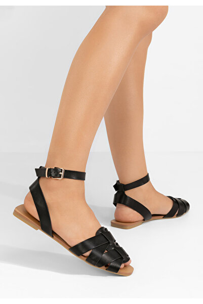 B T Shoes Γυναικεία σανδάλια Carysa Μαύρα