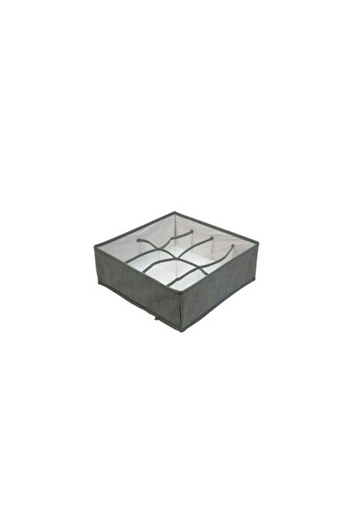Mercaton Foldable Storage Box with 8 Pockets, Rigid Side Walls, Max. 4 kg, 32 x 32 x 13 cm