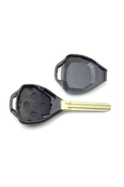 CarGuard Carcasă cheie pentru Toyota, 2+1 butoane, buton de panică, fără logo, neagră