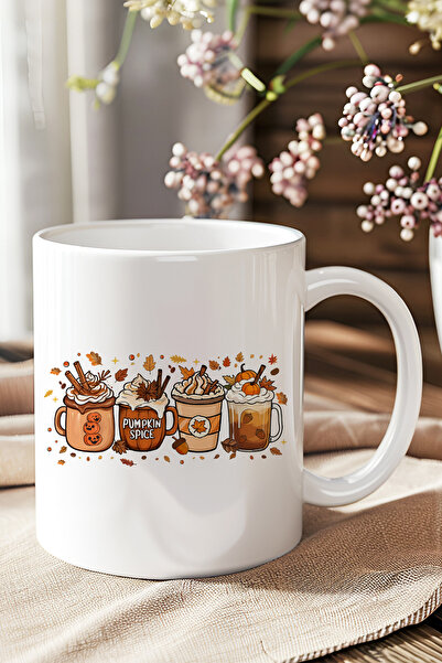 giftkonsept Autumn Themed Coffees No:5 Printed Gift Mug