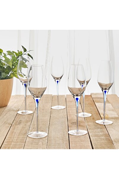 Generic Raven 6-Piece Flute Glass Set - 315 ml