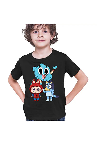 OEM Tricou Copii Baieti Gumball Bluey Labubu
