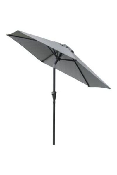 Mercaton Umbrela gradina/terasa, cu inclinatie, manivela, gri, 230 cm