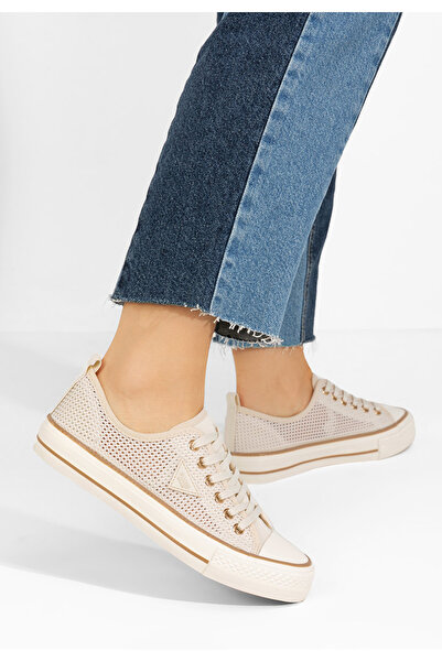 B T Shoes Γυναικεία sneakers Venita μπεζ