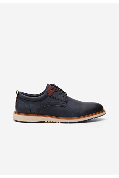 B T Shoes Tmavě modré pánské polobotky Augustus