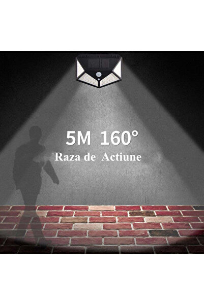 VTM Proiector LED Solar cu Senzor de Miscare - 100 LED-uri