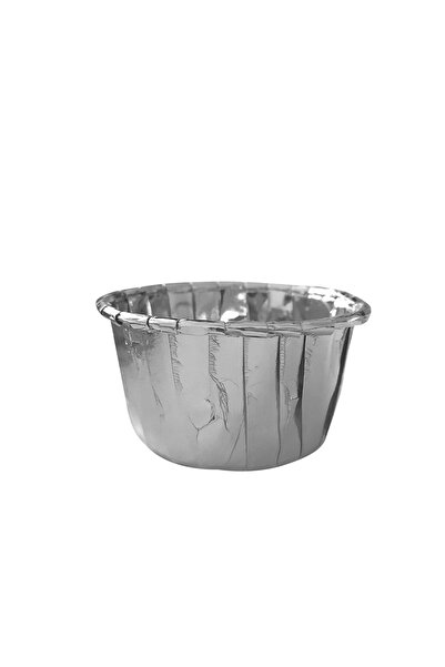 kidspartim Muffin Cake Capsule Silver 25 Pieces