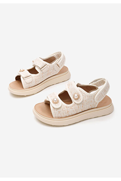 B T Shoes Béžové dámské letní sandály Mellanya