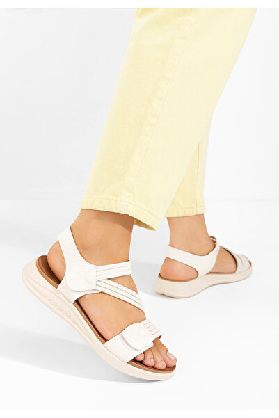 B T Shoes Πέδιλα χαμηλά Manysa λευκά