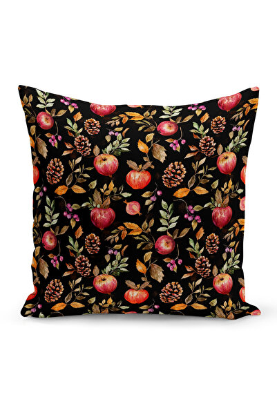 Bertille Home Φθινοπωρινή καρό σειρά με εμπριμέ κάλυμμα μαξιλαριού διπλής όψη...