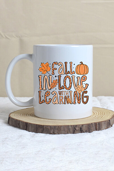 giftkonsept Fall in Love with Learning Printed Gift Mug