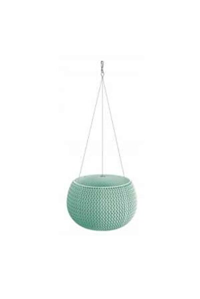 Prosperplast Decorative Flower Pot with Chain, Round, Green, 23.916.1 cm, Splofy Bowl WS