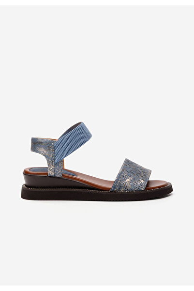 B T Shoes Modré dámské sandály Aylina