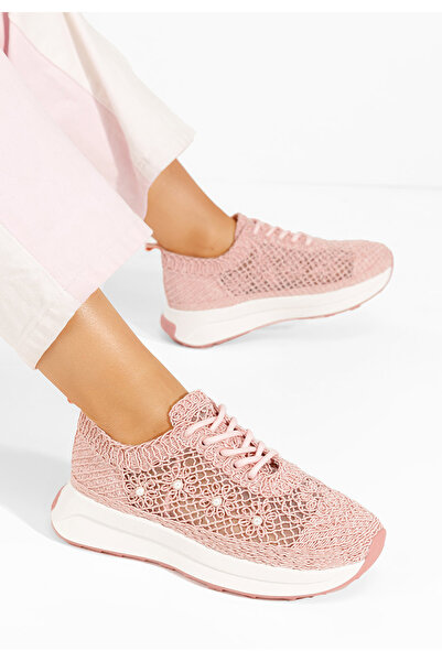 B T Shoes Růžové dámské tenisky Lavinya