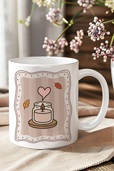 giftkonsept Autumn Themed Candle Printed Gift Mug