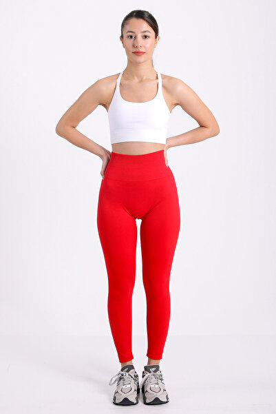 Etto Yüksek Bel Büzgülü Spor Tayt