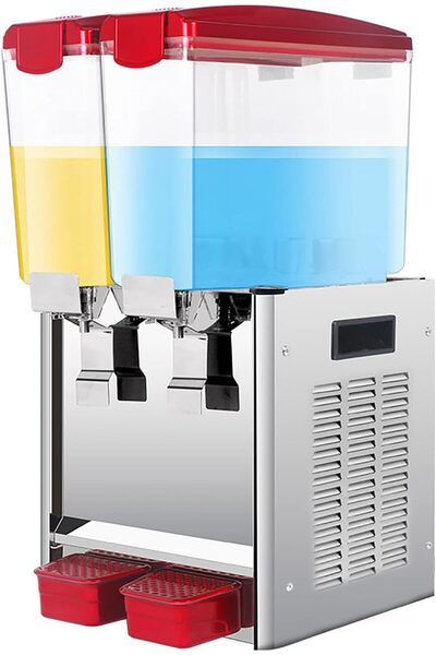 FiveStar موزع مشروبات GZDiejx التجاري للتسخين البارد، من الفولاذ المقاوم للصدأ، موزع مشروبات عصير الفاكهة والشاي المثلج