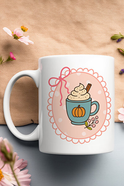giftkonsept Autumn Themed Pumpkin Spice Latte Printed Gift Mug