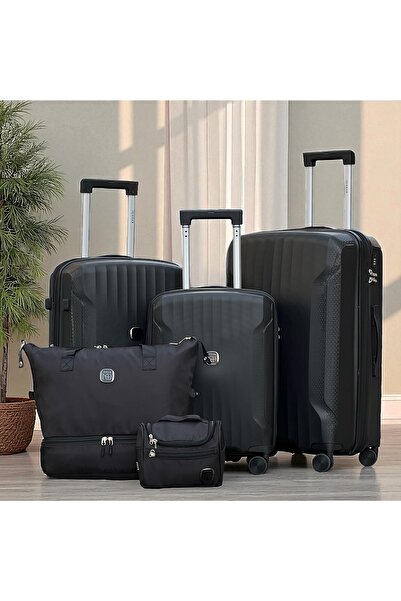 ZAAPPY Hardshell PP 5PCS Set Luggage, Lightweight, Spinner Wheels with Toiletry