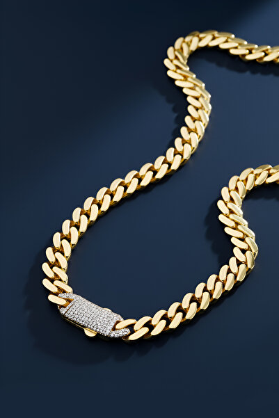 THE SILVER JEWELRY Özel Tasarım 11 MM 18K altın Kaplama Gurmet Set