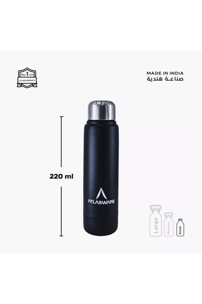 Generic Atlasware Stainless Steel Water Bottle - 220 ml