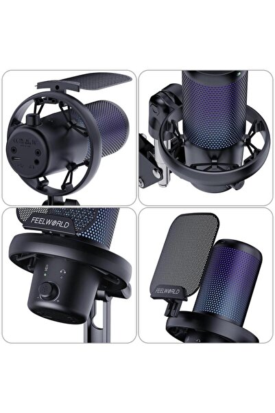 PULUZ Condenser Microphone Studio Broadcast Professional Studio Microphone Recording Singing Microph