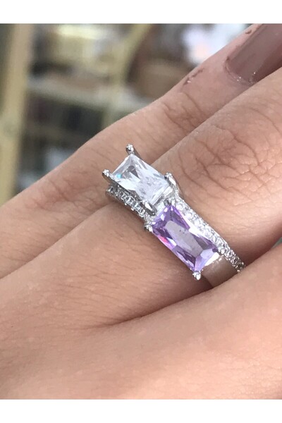 the ASEL İNCİ خاتم موديل حجر الباجيت الأرجواني