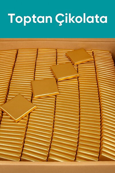 belchocolate Altın Sargılı Sütlü Madlen 70 Adet İkramlık Çikolata