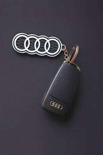 GSK Audi Amblemli Anahtarlık | %100 Doğal Plastik Araba Anahtarlığı