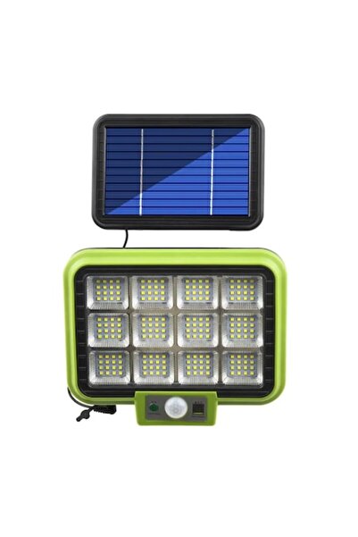 BZRSH Proiector solar cu 192 LED-uri SMD, 50W, senzor de mișcare, telecomandă, 3 moduri de iluminare, rază de acțiune de 4,6 metri