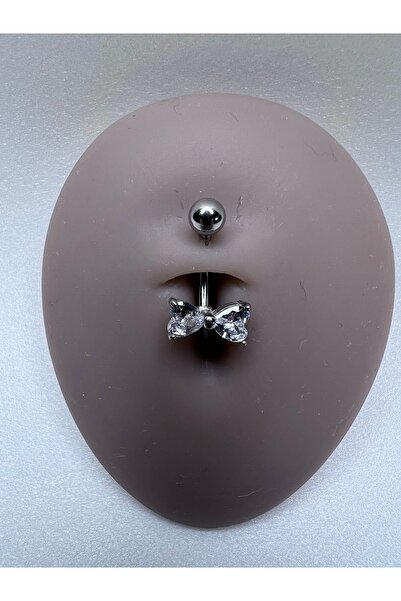 Home Cerrahi Çelik Altın Renk Gümüş Renk Göbek Piercing Belly Zirkon Taşlı