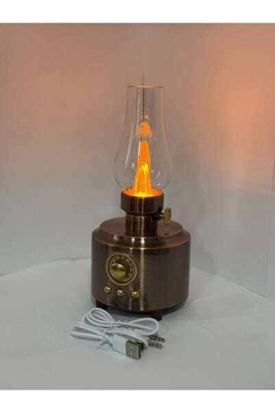 BLOMSTER EVERTON RT-764 Nostaljik Gaz Lambalı Görünümlü BLUETHOOT SPEAKER MP3...