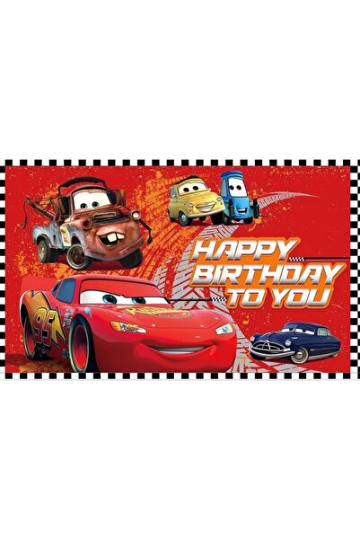 Bkmc Car Themed Custom Birthday Banner Backdrop 60X100 Vinyl Tarpaulin Banner Birthday Partyset Ornament