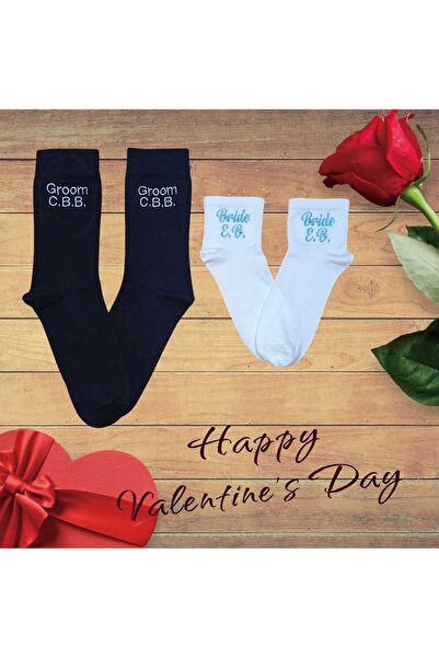 Stella Tasarım Kişiye Özel İsim Veya Harf Nakışlı Damat, Gelin- Bride, Groom ...