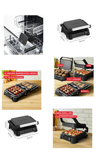 TEFAL SuperGrill 3in1 Black