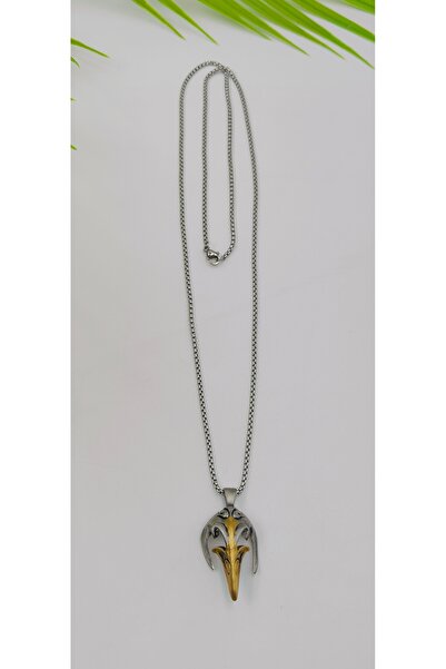 Yaseminli Butik Eagle Claw Model Men's Steel Necklace