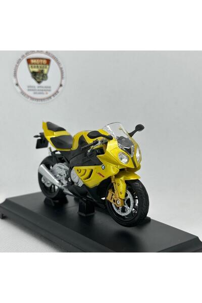 MotoGarage Gold BMW S1000RR 1:18 Ölçek Diecast Motosiklet Model – Lisanslı Metal Maket Oyuncak & Biblo