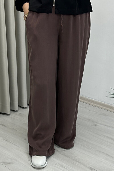 T Moda Store Yeni Sezon Premium Kumaş Yumuşak Dokulu Dökümlü Bol Paça Kadın Pantolon