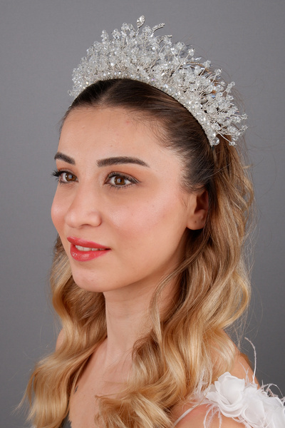 ESPEREST إكسسوار شعر العروس بتصميم رومانسي خاص من أريا، إكسسوار شعر للحفلات و...