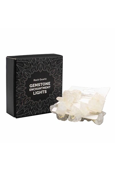 Ancient wisdom Lanț de Lumină cu Led-uri din Pietre Prețioase - Cuarț Alb