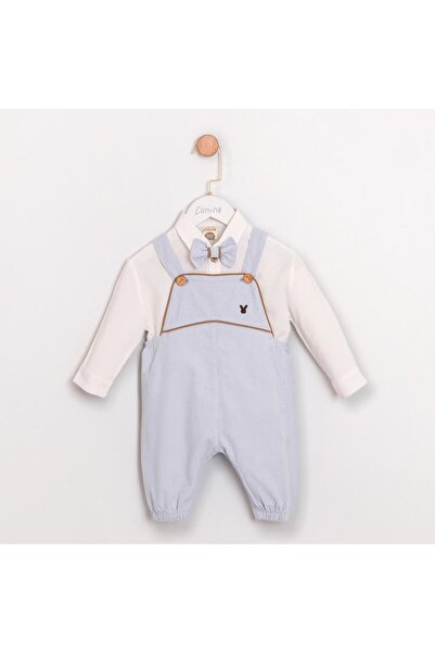 ministok Tomy Baby Boy Salopet-Overalls Set with Bow Tie and Shirt