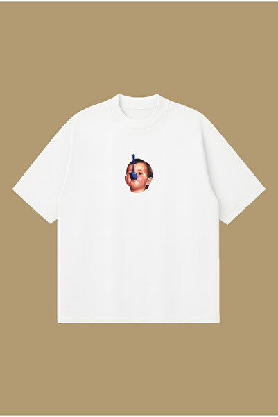 PURE POWER Tricou Blue Spoon Baby Boxy Fit supradimensionat unisex tricou – c...