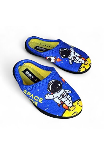 GEZER erkek çocuk uzay baskılı kaydırmaz taban ev terlik