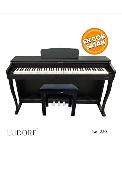 PUANDORG Ludorf Le 330 SİYAH Profesyonel Piyano 88 Tuşlu Tuş Hassasiyetli (+TABURE / KULAKLIK)