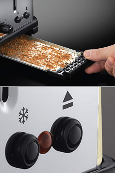 RUSSELL HOBBS 23334-56/RH Colour Plus 2 Dilim Ekmek Kızartma Makinesi - Krem